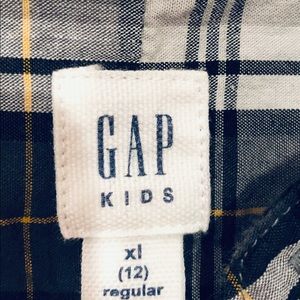 GAP Shirts & Tops - Gap button down shirt, grey plaid, size 10 GAP Shirts & Tops - Gap button down shirt, grey plaid, size 10